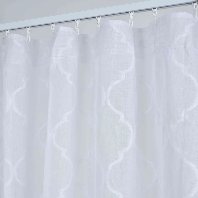 2er Set Gardine »VALENCIA« Multiband Aufhängung Scherli Transparent Leinen-Optik 2023400-408S-2
