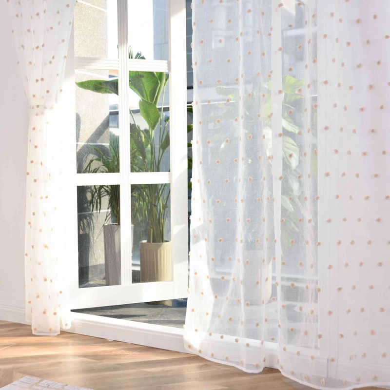 2er Set Gardine »VALENCIA« Multiband Aufhängung Scherli Transparent Leinen-Optik 2023400-408S-2