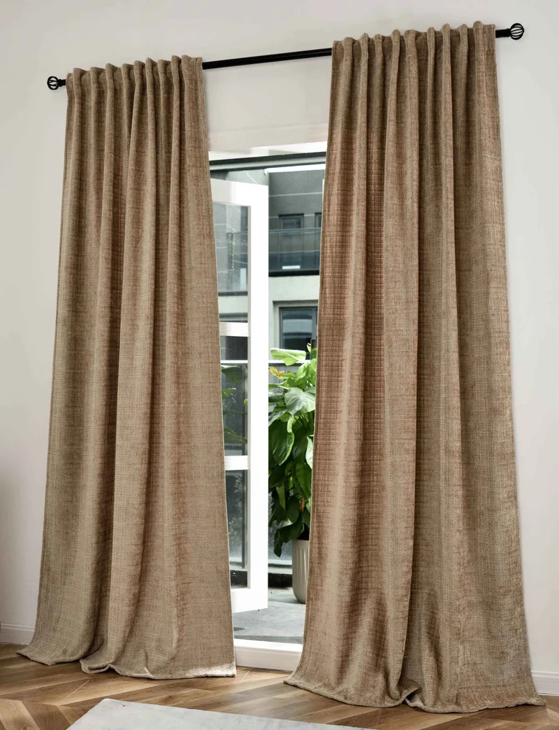 2er Set Vorhänge Chenille Jacquard »RIGA« mit Multiband-Aufhängung Luxuriöser Stil für Ihr Zuhause 2023500-2