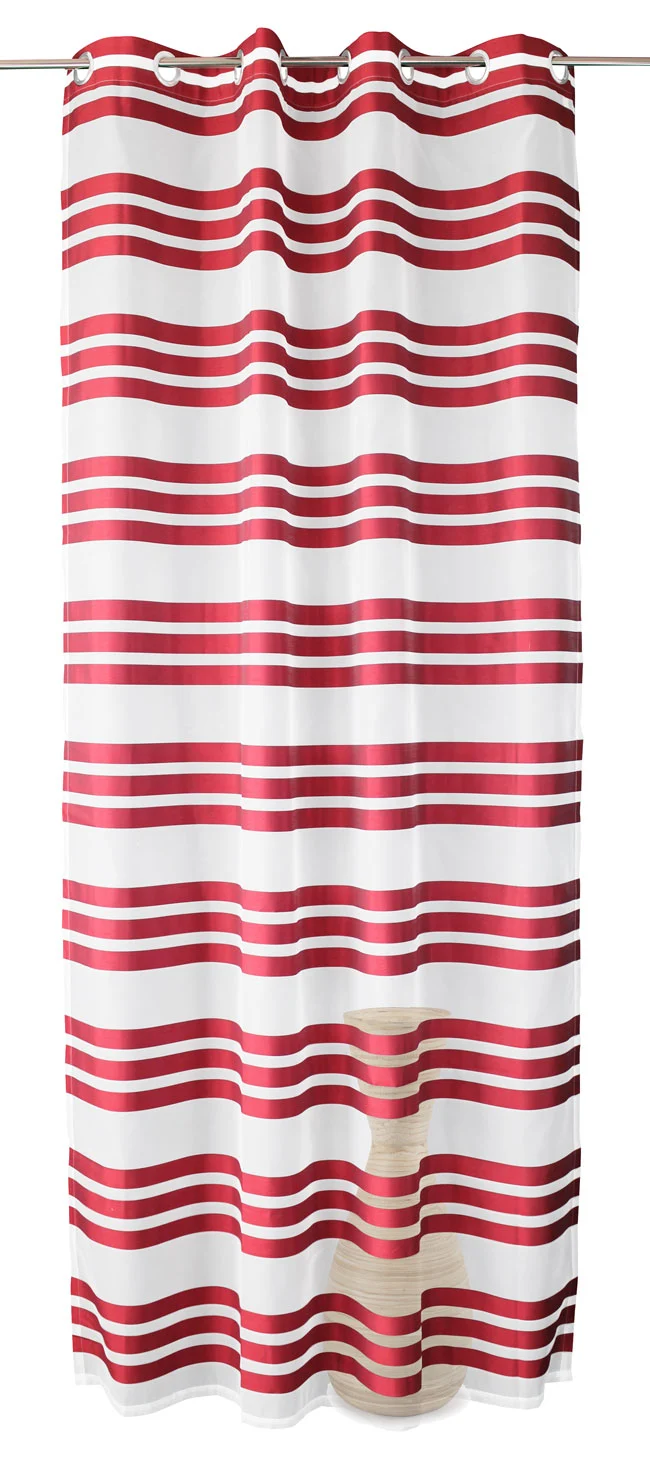 Ösen Schal »GÖTTINGEN« transparent Organza Gardine mit Querstreifen 89133