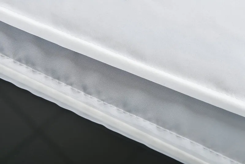 Doppel Raffrollo Palma Microsatin matt Voile Faltgardinen Faltrollo Schlaufenrollo mit Universalgardinenband 20410