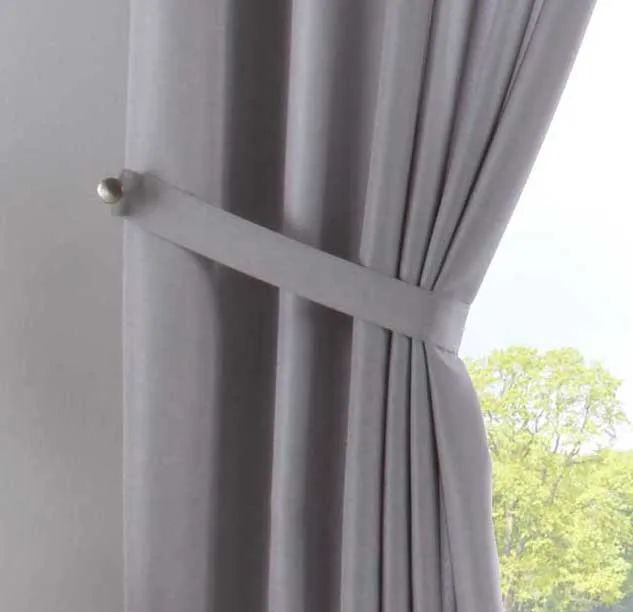 Vorhang Verdeckte Schlaufen Cationic »JENA« Blickdicht Leinen Optik Gardine Meliert Gardinenband mit Raffhalter 2019037