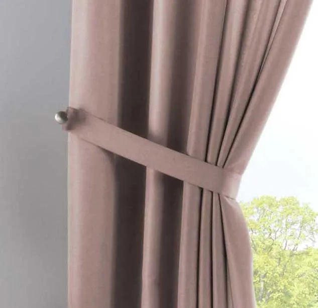 Vorhang Verdeckte Schlaufen Cationic »JENA« Blickdicht Leinen Optik Gardine Meliert Gardinenband mit Raffhalter 2019037