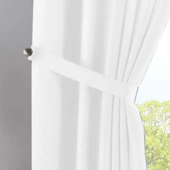 Vorhang Verdeckte Schlaufen Cationic »JENA« Blickdicht Leinen Optik Gardine Meliert Gardinenband mit Raffhalter 2019037