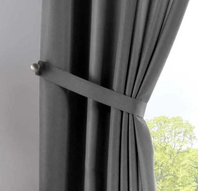 Vorhang Verdeckte Schlaufen Cationic »JENA« Blickdicht Leinen Optik Gardine Meliert Gardinenband mit Raffhalter 2019037