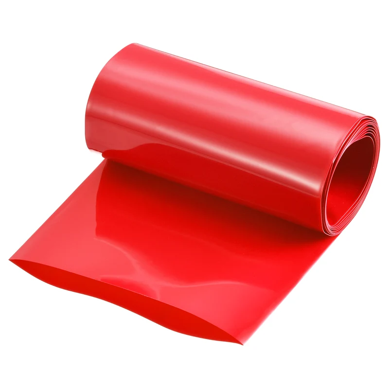 Battery Wrap, Heat Shrink Tubing, 110mm Flat Width 70mm ID, Red