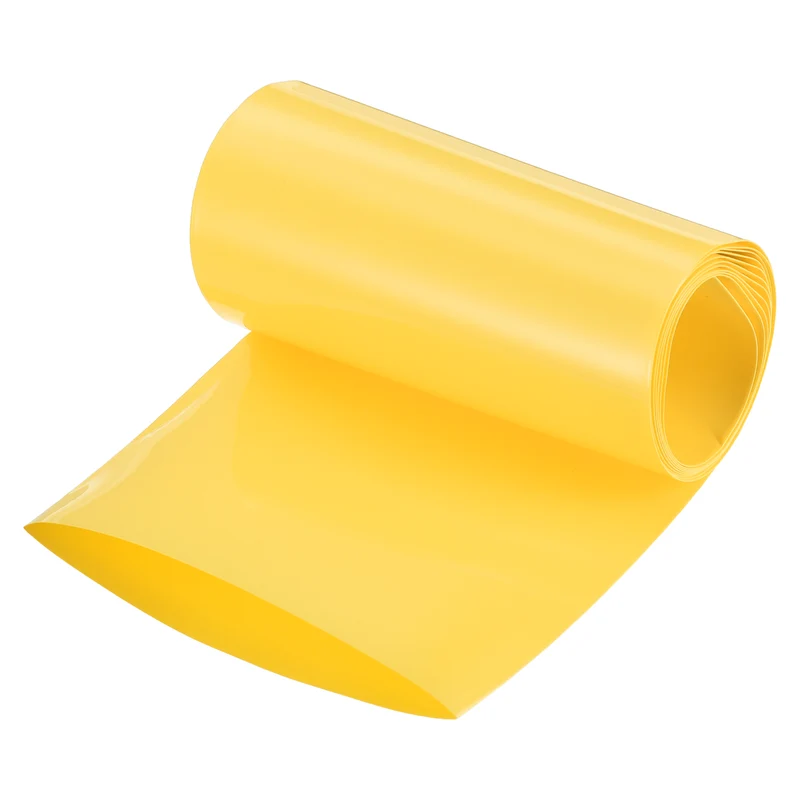 Battery Wrap, Heat Shrink Tubing, 95mm Flat Width 60mm ID, Yellow