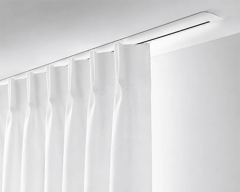 Interstil W6.2 Pur – ultraflache Design Gardinenschiene 1-läufig zur Deckenmontage