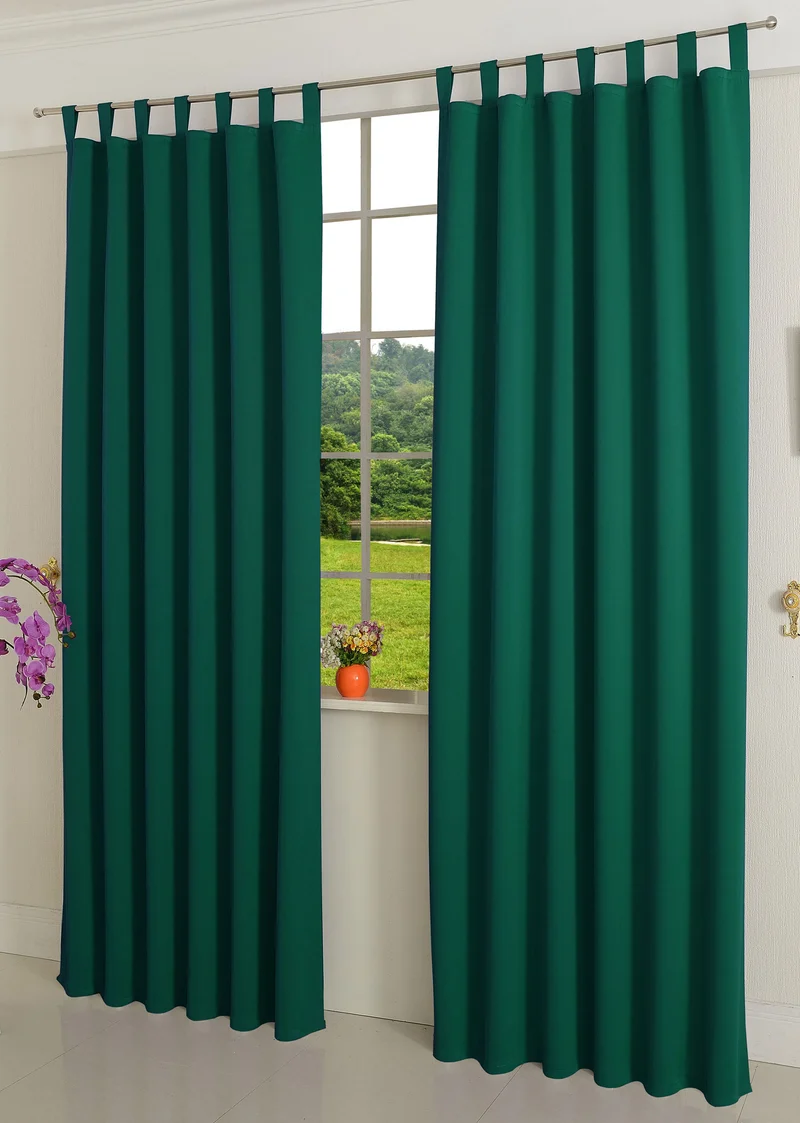 Verdunkelungsvorhag mit Schlaufen matt uni Farben aus weichfallenden blickdichten Stoff blickdicht Blackout 20610