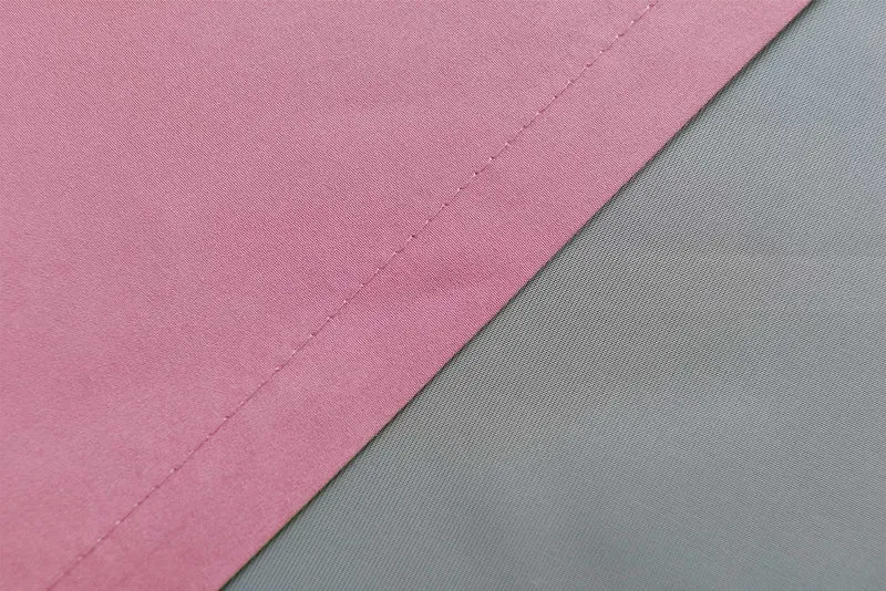 2er Set Vorhänge Schal Schlaufen »Berlin« Microsatin Lichtdurchlässig Kräuselband Uni Matt 20400N2