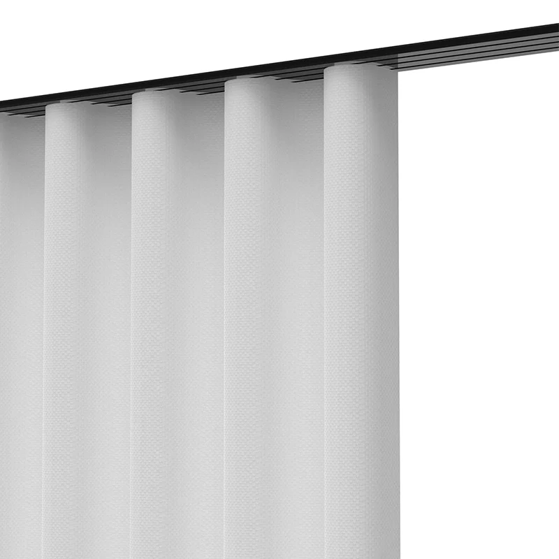 Döfix APS 2/3 – 3-läufige flache Aluminium-Gardinenschiene mit optionaler Design-Blende