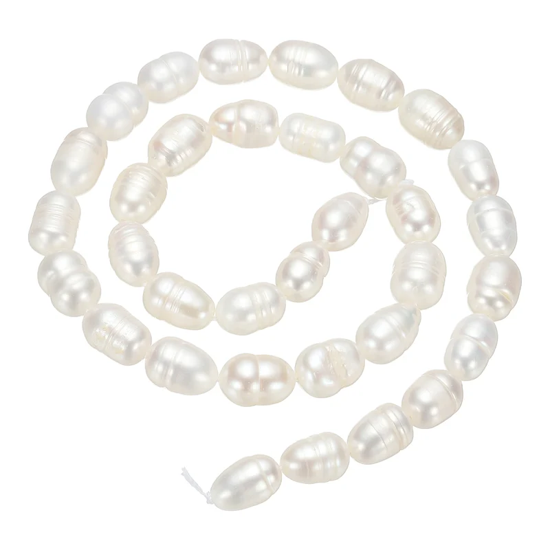 Freshwater Pearl Beads, 4-5mm Rice Shape Pearl String, Beige White