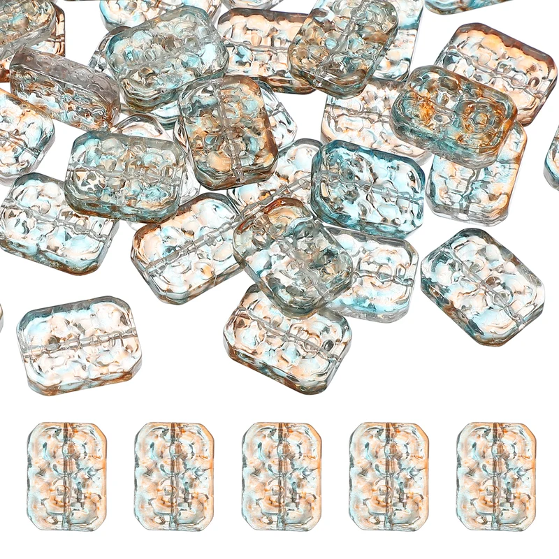 30Pcs Faceted Crystal Beads for Jewelry Making Glass Loose Beads Brown]