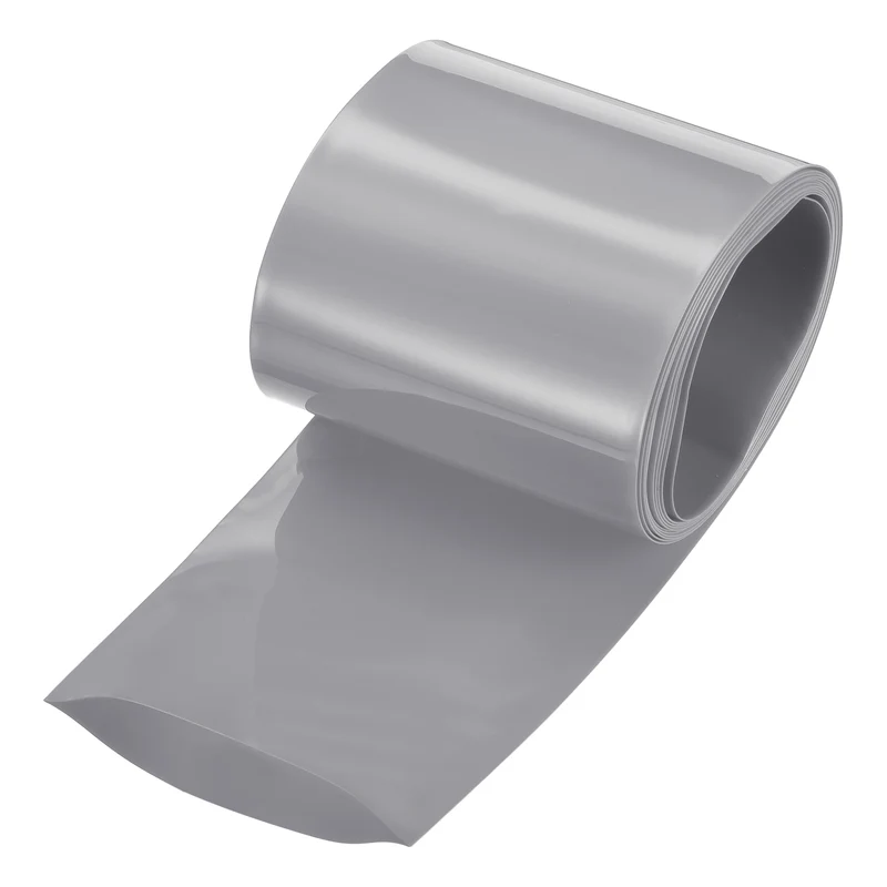 Battery Wrap, Heat Shrink Tubing, 50mm Flat Width 32mm ID, Gray