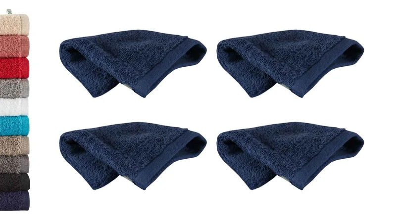4er Set Waschhandschuhe Frottee »Montreal« 500 g/m² 100% Bio Baumwolle Made in Green 2020100-4er