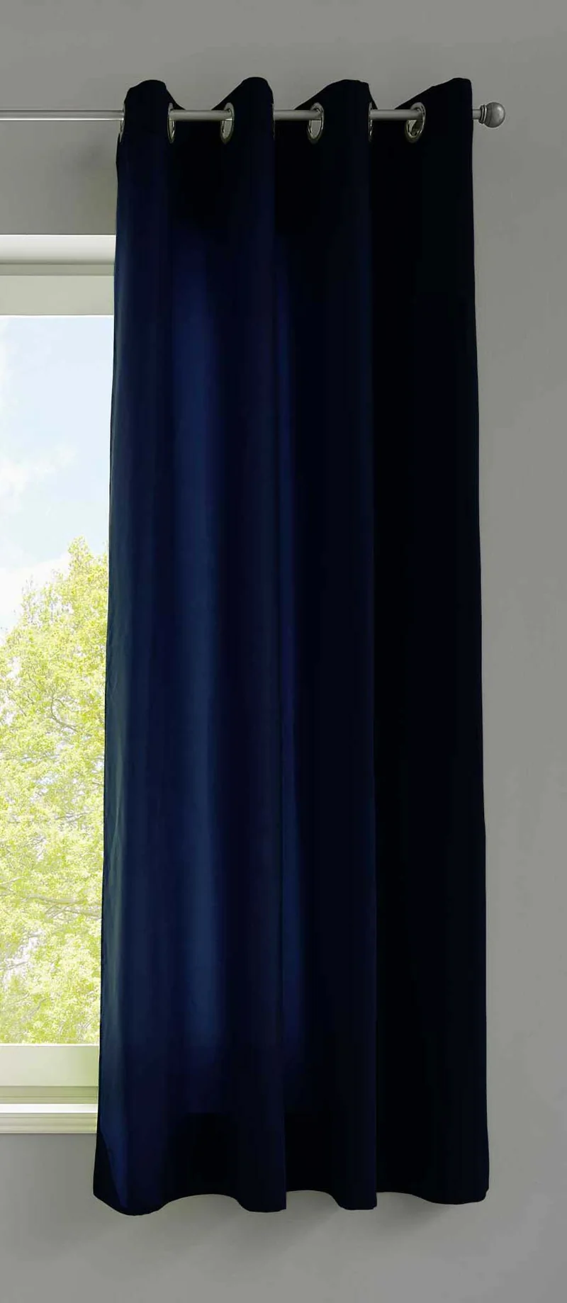 1er Set Vorhänge Schal Ösen »Berlin« Microsatin Lichtdurchlässig Uni Matt 20405N