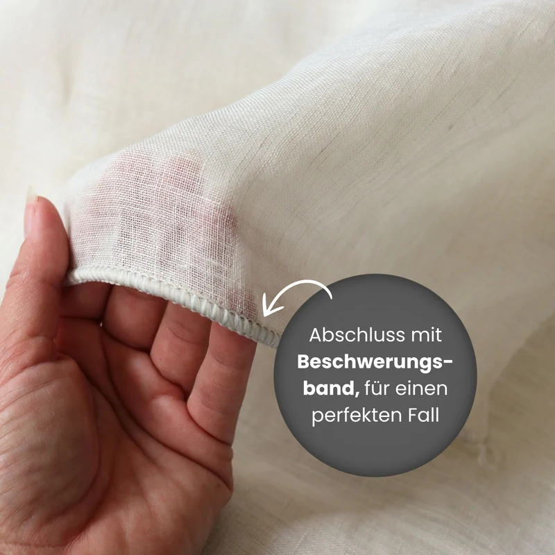 Leinenvorhang ERIN - beige - [Massanfertigung]