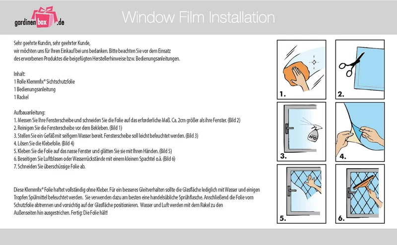 2er Set Fensterfolie selbsthaftend Streifen LxB 200x67 cm Sichtschutzfolie Anti-UV statische Haftung Folie selbstklebend 201916000-2