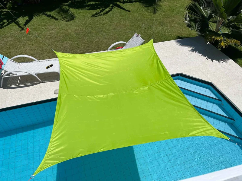 Sonnensegel Sonnenschutz Set inkl Befestigungsseile Wasserabweisend Polyester UV Schutz Windschutz Wetterschutz für Balkon Garten Terrasse 2023900N