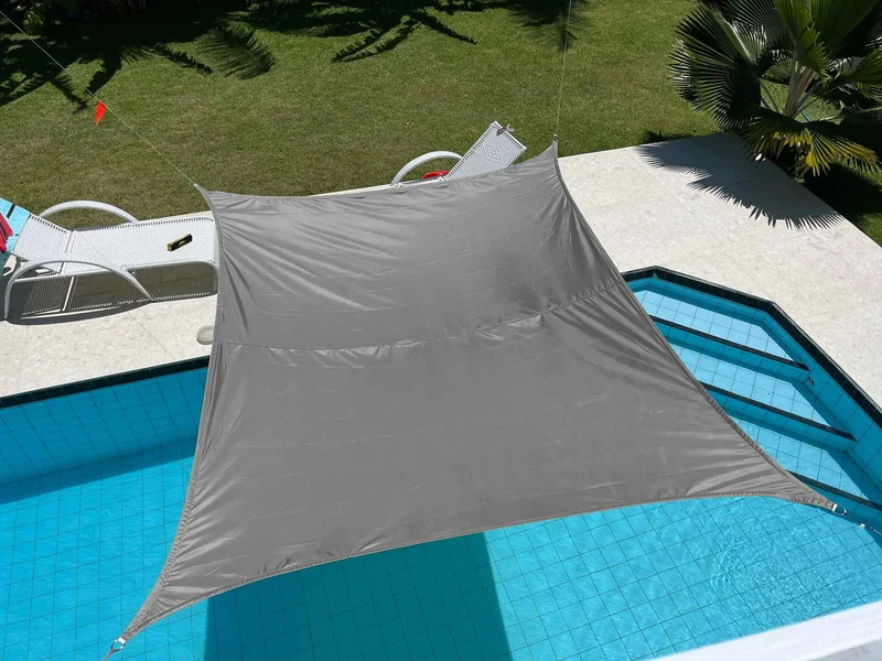 Sonnensegel Sonnenschutz Set inkl Befestigungsseile Wasserabweisend Polyester UV Schutz Windschutz Wetterschutz für Balkon Garten Terrasse 2023900N