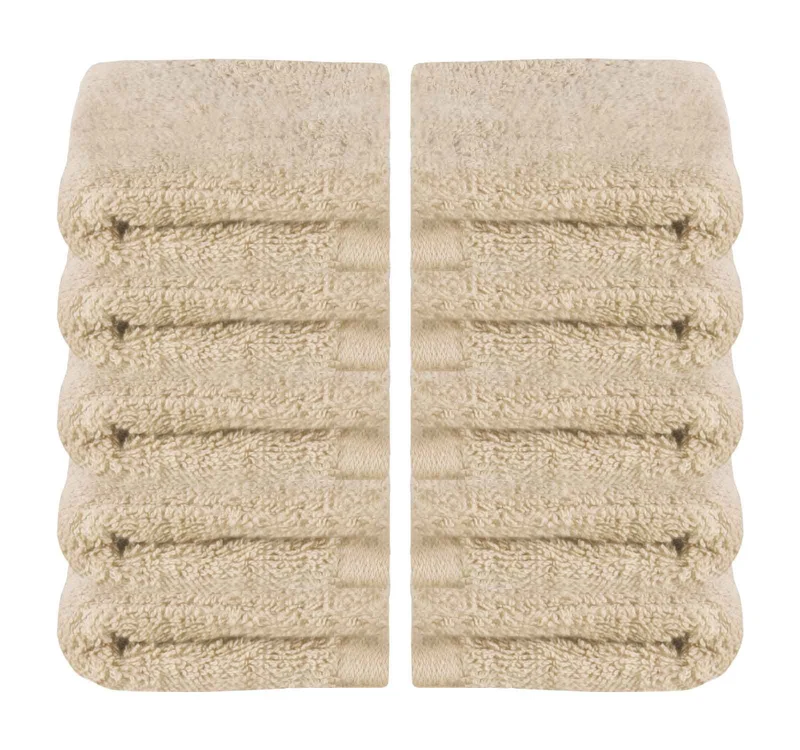 10er Set Waschhandschuhe Frottee Premium Qualität »Montreal« 500 g/m² 100% Bio Baumwolle Kuschelig Made in Green 2020100-10