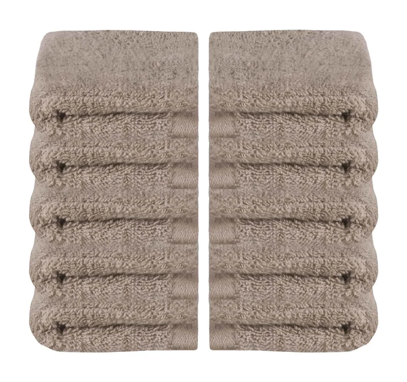 10er Set Waschhandschuhe Frottee Premium Qualität »Montreal« 500 g/m² 100% Bio Baumwolle Kuschelig Made in Green 2020100-10