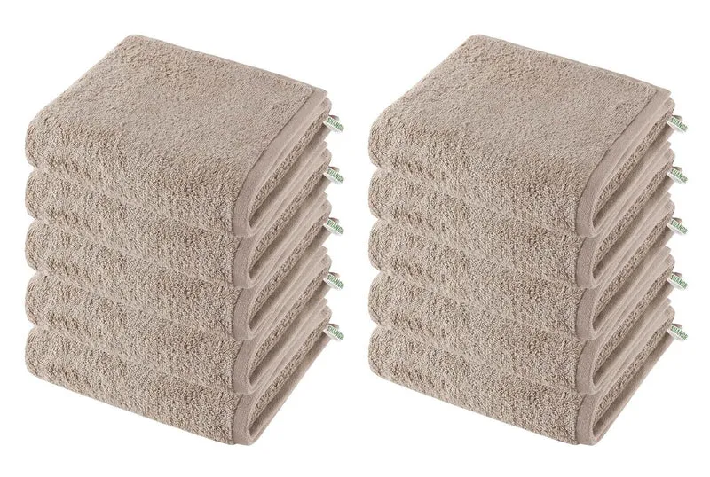 10er Set Handtücher Premium Qualität »Montreal« 500 g/m² 100% Bio Baumwolle Made in Green 2020102-10