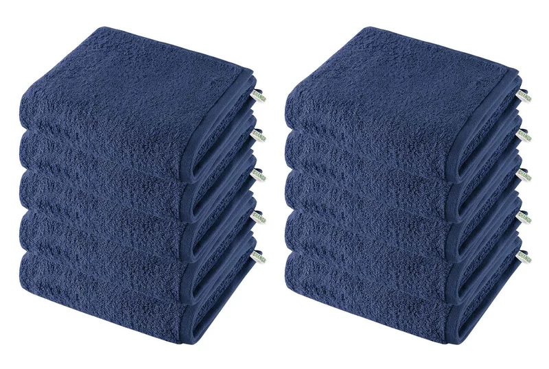 10er Set Handtücher Premium Qualität »Montreal« 500 g/m² 100% Bio Baumwolle Made in Green 2020102-10