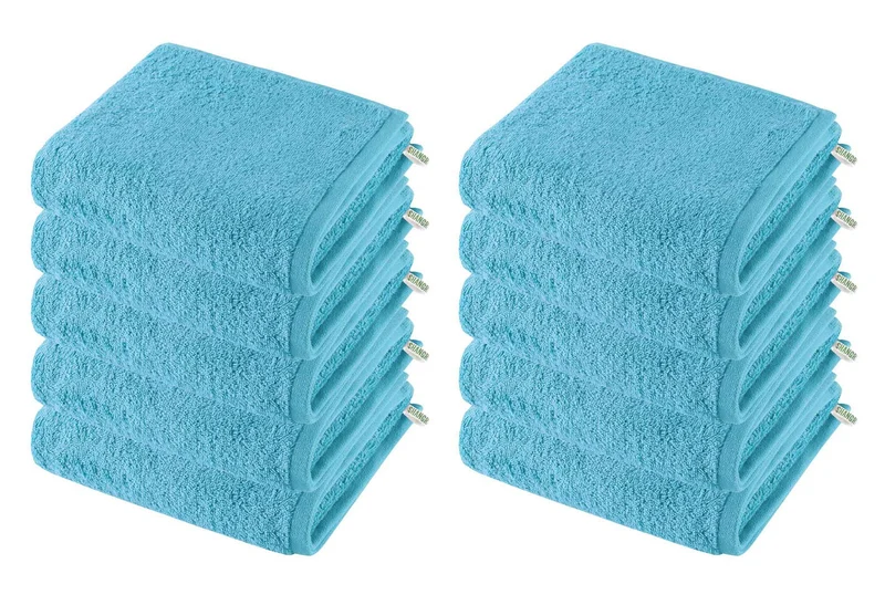 10er Set Handtücher Premium Qualität »Montreal« 500 g/m² 100% Bio Baumwolle Made in Green 2020102-10