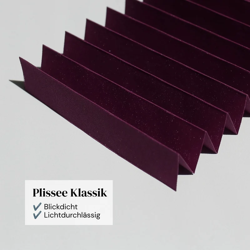 Plissee Klassik