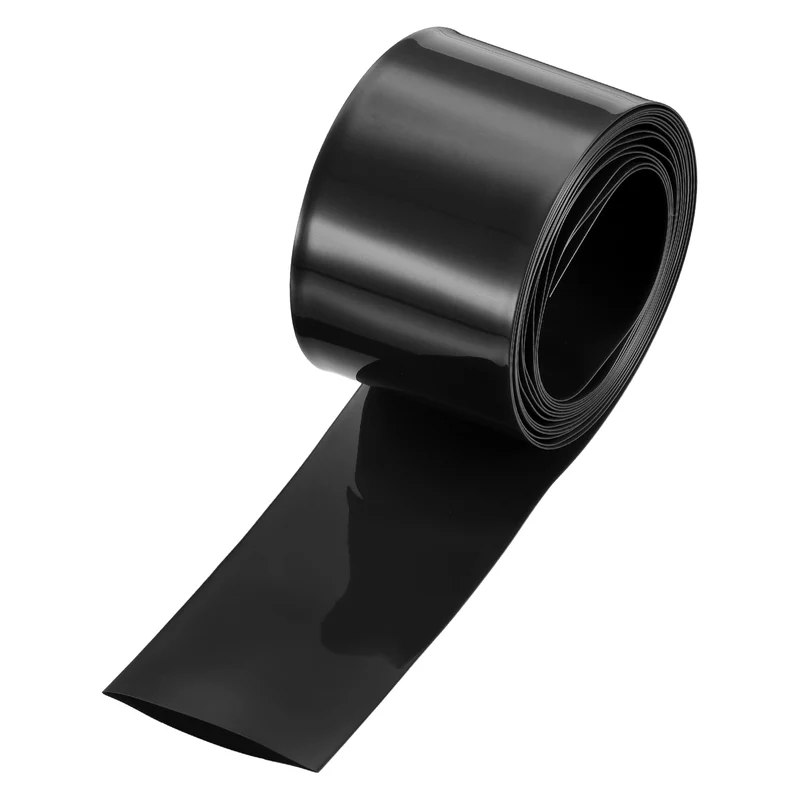 Battery Wrap, Heat Shrink Tubing, 36mm Flat Width 23mm ID, Black