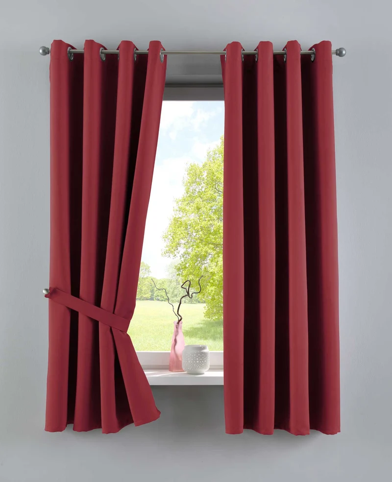 Vorhänge Blickdicht »NewYork« 2er-Pack Thermo-Gardinen Verdunkelungsvorhang Blackout Ösen schalldämmend UV-Schutz Raffhalter 201920600-2