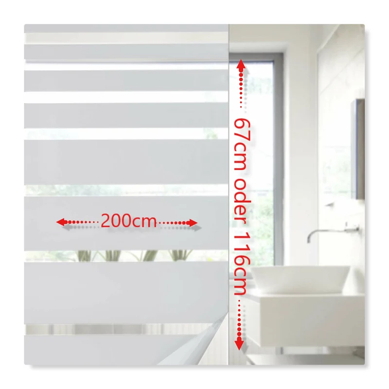 Fensterfolie selbsthaftend Sichtschutzfolie Anti-UV statische Haftung Folie selbstklebend 201916000