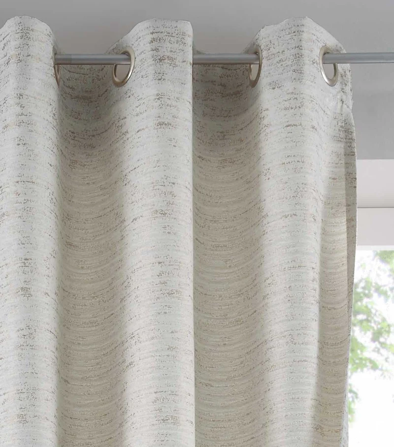 2er Set Vorhänge Ösen Schal Jacquard »Sivas« Blickdicht Gardine Edle Musterung 202073-2