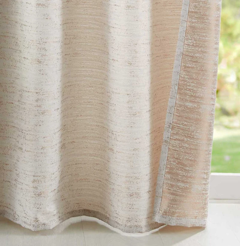 2er Set Vorhänge Ösen Schal Jacquard »Sivas« Blickdicht Gardine Edle Musterung 202073-2