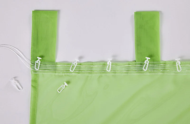 2er Pack Vorhänge Schlaufen HxB 255x140 cm Grau Uni Transparent Voile Kräuselband Schlaufenschals 202076-2