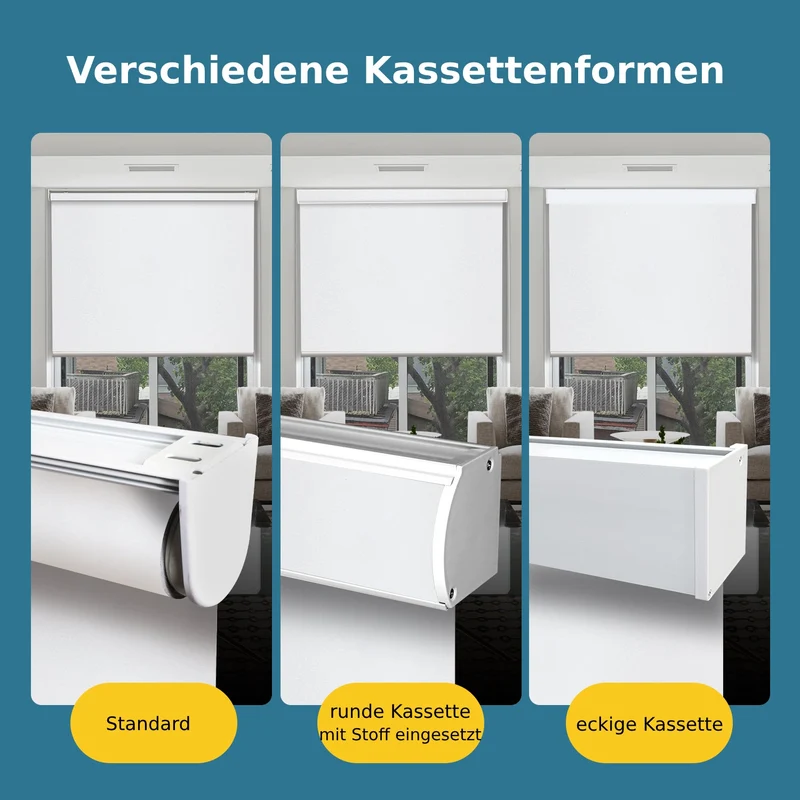 SmartWings festverdrahtete Rollos DC 12V 100% Verdunkelung Vinyl