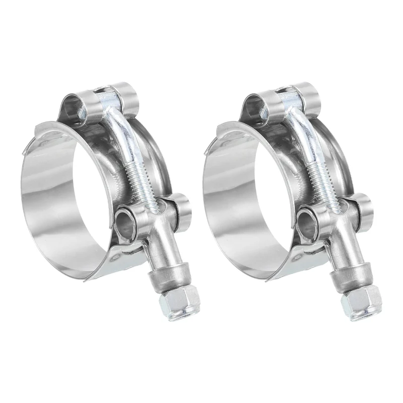 T-Bolt Hose Clamp 2Pcs 35-40mm 201 Stainless Steel Intake Intercooler Clamps