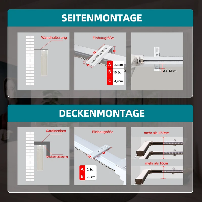 SmartWings motorisierte & elektrische Vorhänge 90% Verdunkelung