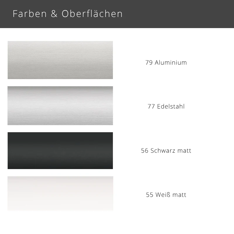 Interstil Cubus.2 W – moderne quadratische Wellenvorhangschiene zur Deckenmontage