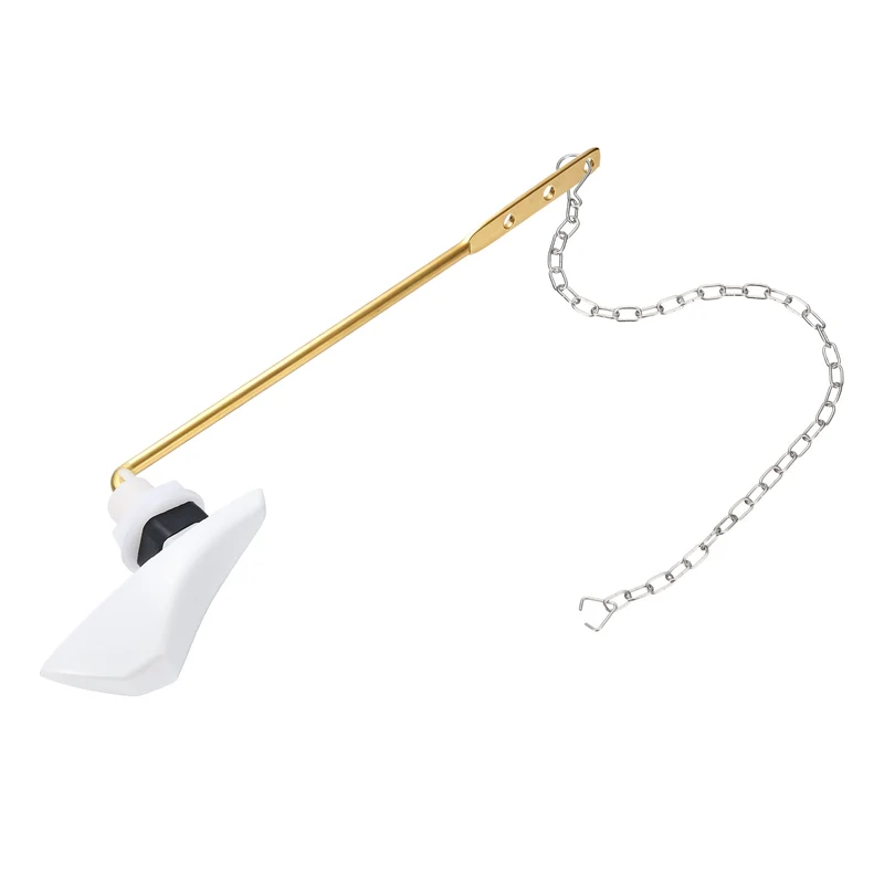 Toilet Handle Replacement Kit Front Mount, 205mm Lever, White