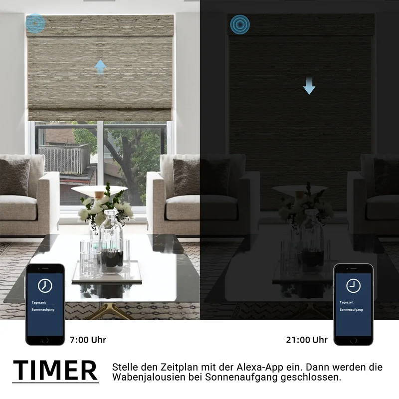 SmartWings Smart Raffrollos elektrisch 70% Verdunkelung