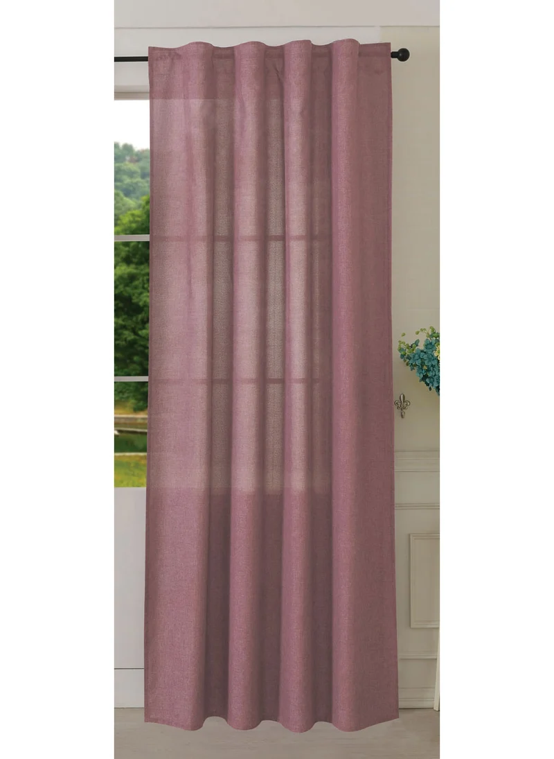 Vorhang Schal verdeckte Schlaufen >>Cationic<< blickdicht Leinen Optik natura seidenmatt (HxB) Landhaus Stil 20440