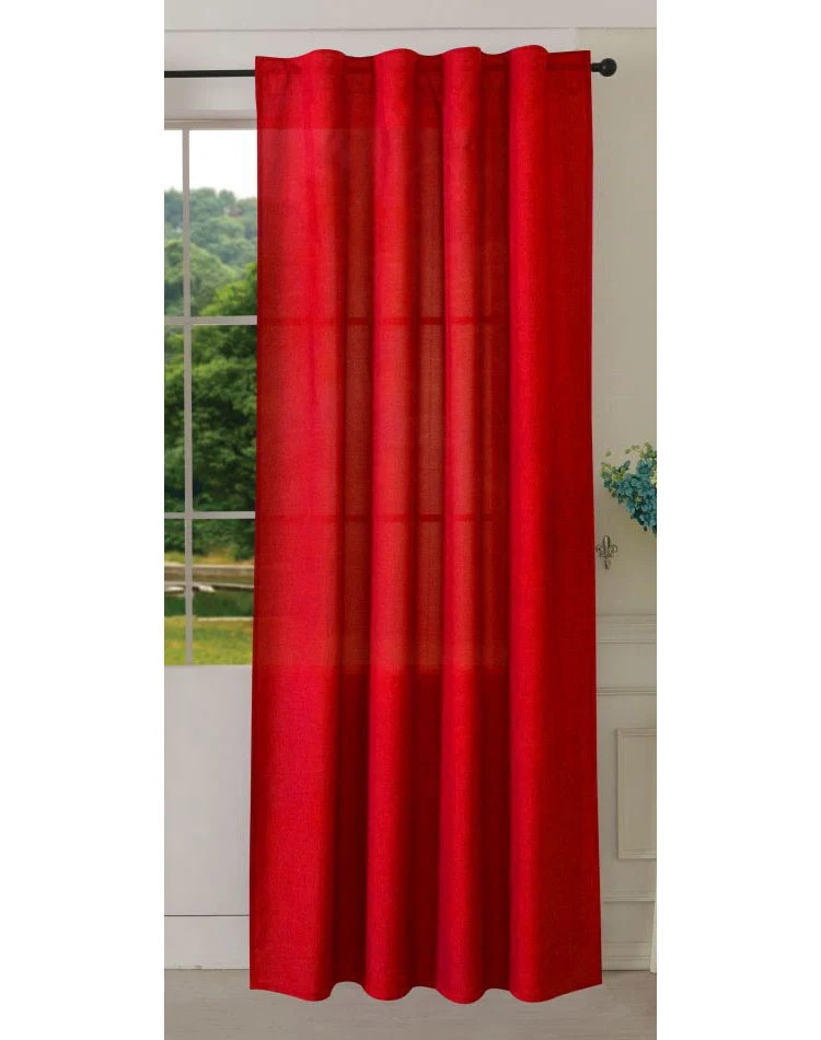 Vorhang Schal verdeckte Schlaufen >>Cationic<< blickdicht Leinen Optik natura seidenmatt (HxB) Landhaus Stil 20440