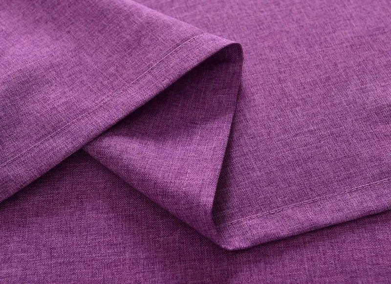 Vorhang Schal verdeckte Schlaufen >>Cationic<< blickdicht Leinen Optik natura seidenmatt (HxB) Landhaus Stil 20440