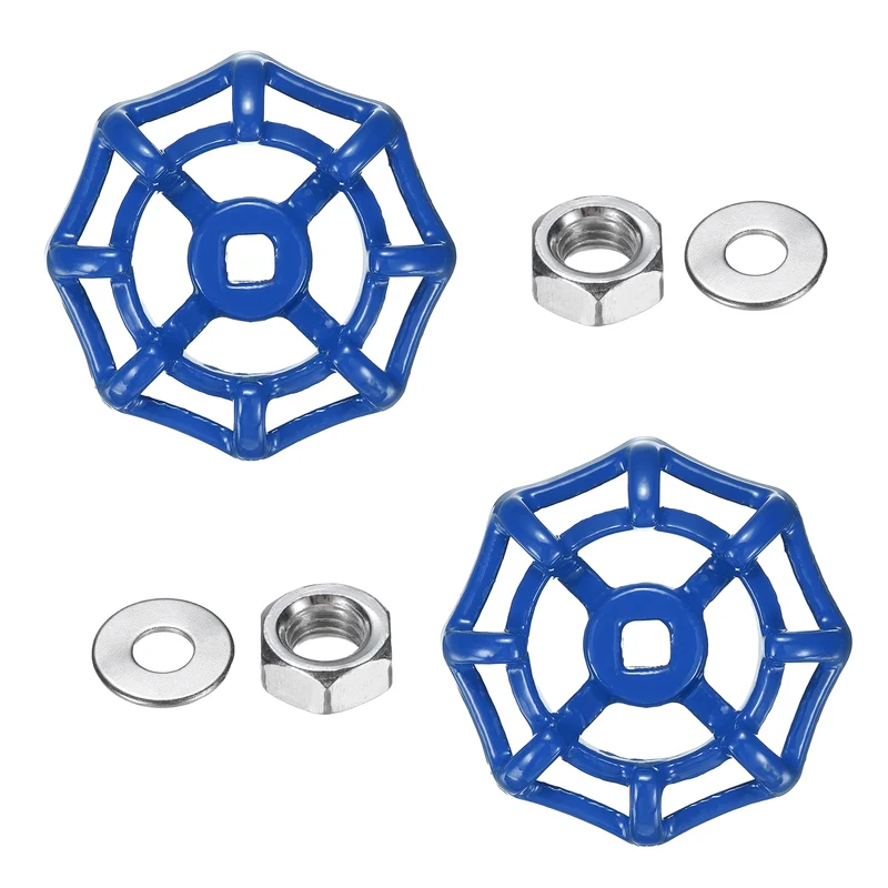 2 Set Outdoor Faucet Handle, 7x7mm Spigot Handle, Blue