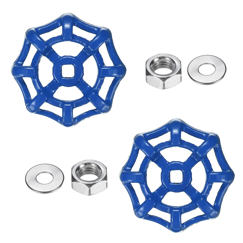 2 Set Outdoor Faucet Handle, 6x6mm Spigot Handle, Blue
