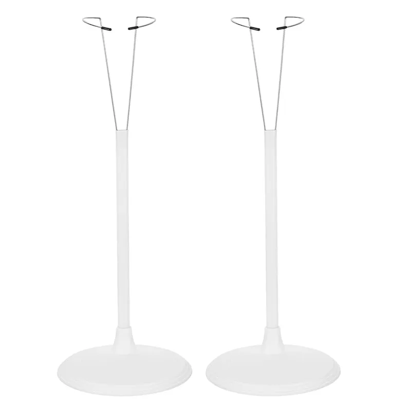 Fits 24 Inch Doll Adjustable Doll Stand Waist 1.8" - 2.6"(White, 2pcs)