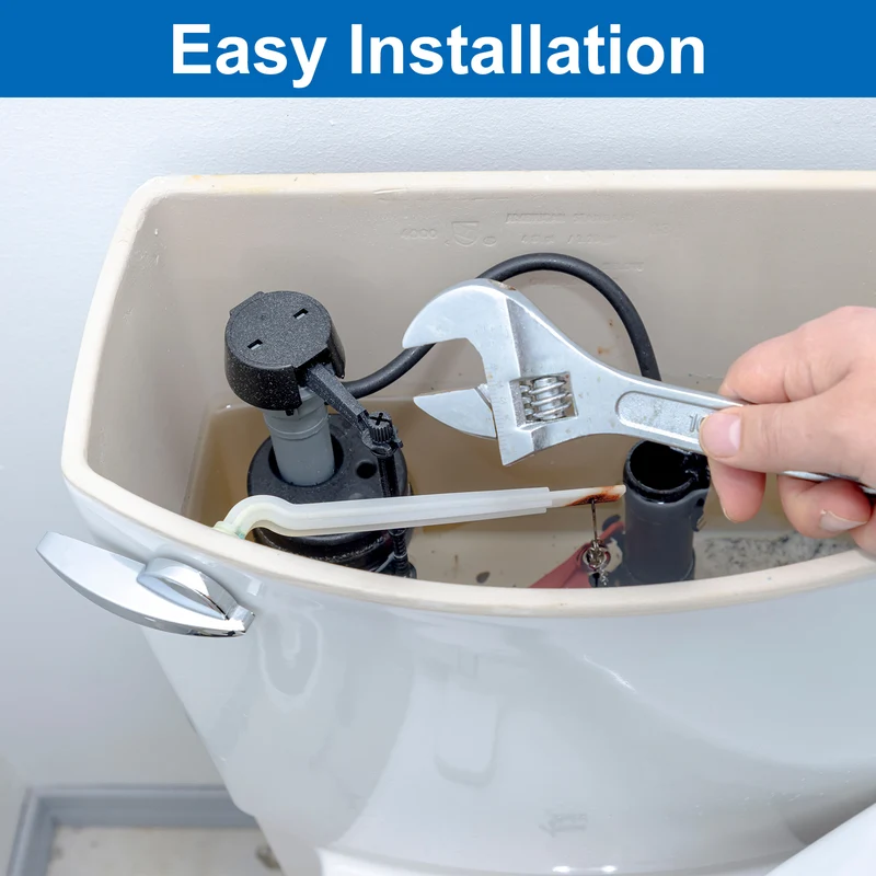 1 Set Toilet Handle Replacement Kit, 701 Silver