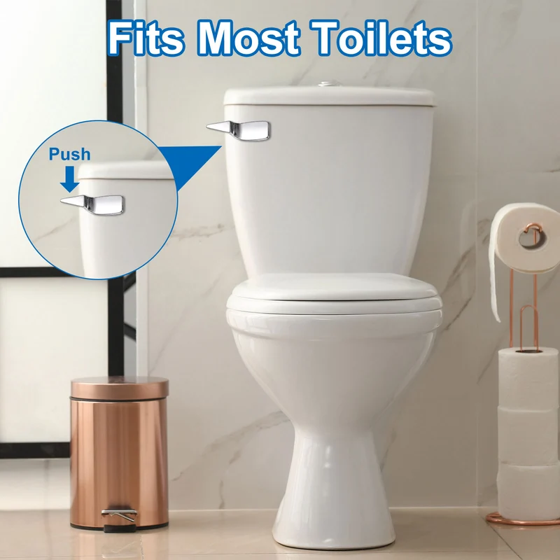 2 Set Toilet Handle Replacement Kit, 702 Silver